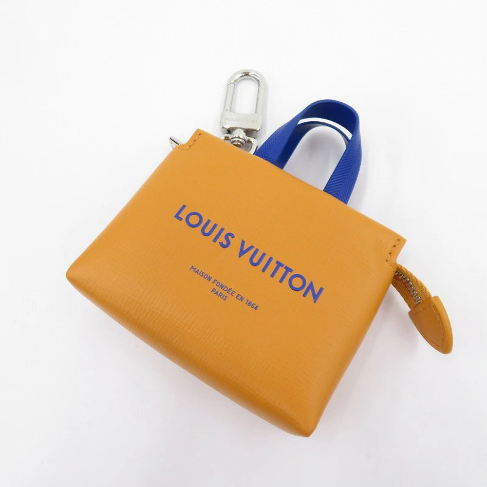 LOUIS VUITTON Bag Charm LV Shopper Strap Orange